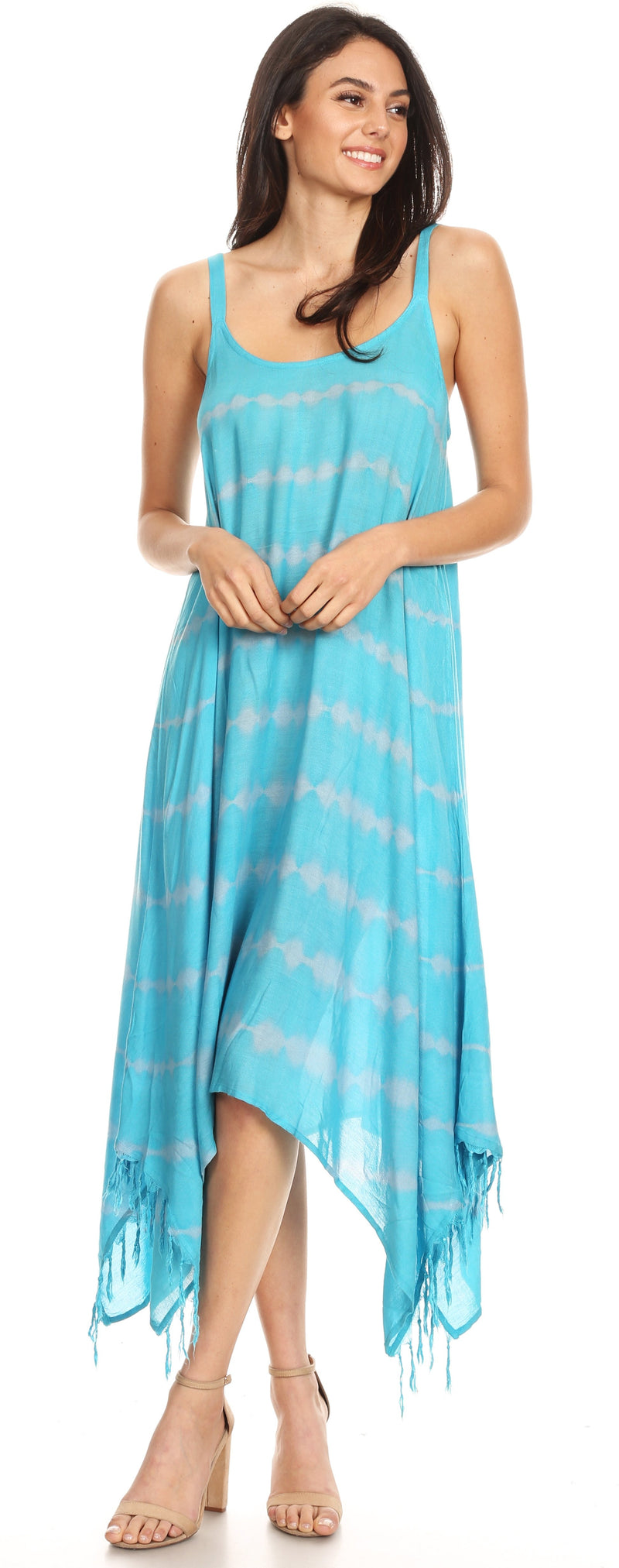 Sakkas Lorella Women's Spaghetti Strap Casual Summer Sleeveless Dress