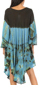 Sakkas Lara Women's Casual Fringe Loose Maxi Sleeveless Dress Caftan Cover-up