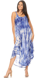 Sakkas Liz  Women's Maxi Loose Sleeveless Summer Casual Tank Dress Cover-up Caftan