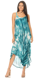 Sakkas Liz  Women's Maxi Loose Sleeveless Summer Casual Tank Dress Cover-up Caftan