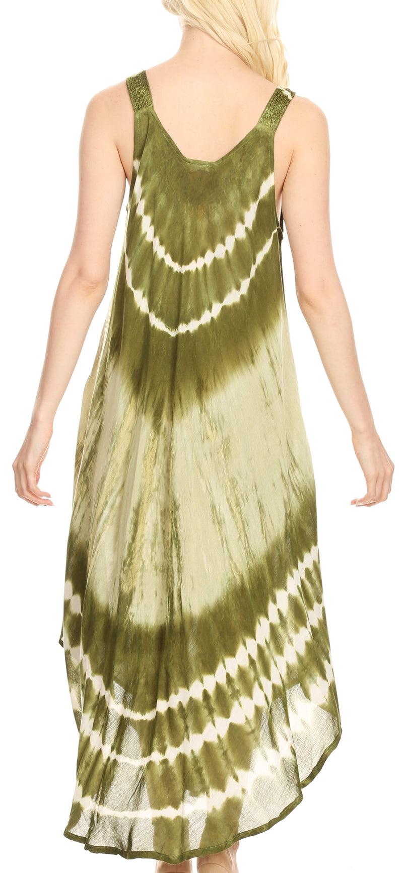 Sakkas Liz  Women's Maxi Loose Sleeveless Summer Casual Tank Dress Cover-up Caftan
