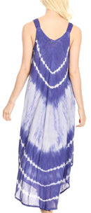 Sakkas Liz  Women's Maxi Loose Sleeveless Summer Casual Tank Dress Cover-up Caftan