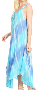 Sakkas Liz  Women's Maxi Loose Sleeveless Summer Casual Tank Dress Cover-up Caftan
