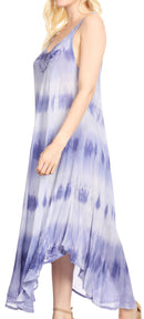Sakkas Oxa Women's Casual Summer Maxi Long Loose Sleeveless V-neck Dress Cover-up