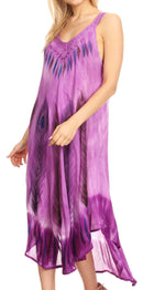 Sakkas Oxa Women's Casual Summer Maxi Long Loose Sleeveless V-neck Dress Cover-up