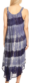 Sakkas Oxa Women's Casual Summer Maxi Long Loose Sleeveless V-neck Dress Cover-up