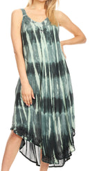 Sakkas Oxa Women's Casual Summer Maxi Long Loose Sleeveless V-neck Dress Cover-up