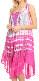 Sakkas Tina Women's Casual Summer Loose Sleeveless Tank Midi Dress Cover-up