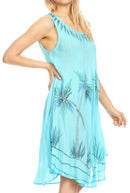 Sakkas Tina Women's Casual Summer Loose Sleeveless Tank Midi Dress Cover-up