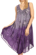 Sakkas Milly Women's Midi Loose Casual Summer Sleeveless Dress Sundress Cover-up#color_19101-C2 