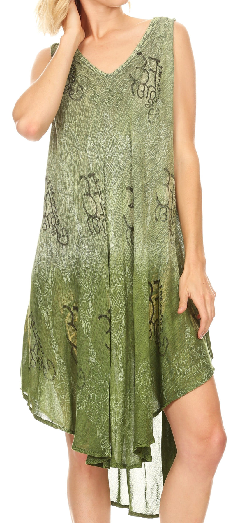 Sakkas Milly Women's Midi Loose Casual Summer Sleeveless Dress Sundress Cover-up