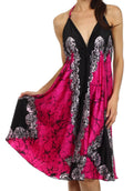 Sakkas Isis Silky Halter Dress#color_Fuchsia