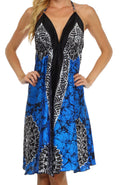 Sakkas Isis Silky Halter Dress#color_RoyalBlue
