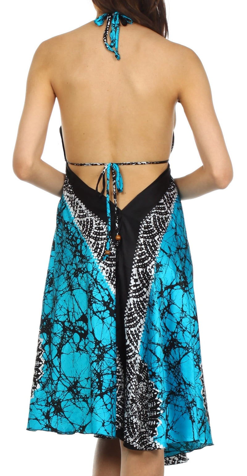 Sakkas Isis Silky Halter Dress
