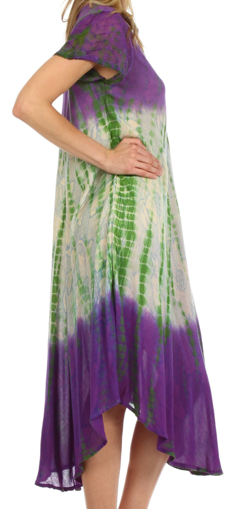 Sakkas Mika Ombre Floral Caftan Dress