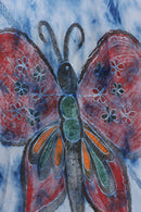 Sakkas Butterfly Tie Dye Tank Sheath Caftan Mid Length Cotton Dress