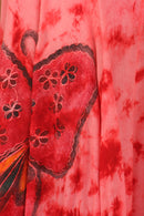 Sakkas Butterfly Tie Dye Tank Sheath Caftan Mid Length Cotton Dress