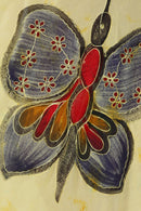 Sakkas Butterfly Tie Dye Tank Sheath Caftan Mid Length Cotton Dress