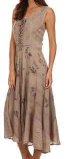 Sakkas Garden Goddess Corset Style Dress