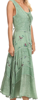 Sakkas Garden Goddess Corset Style Dress