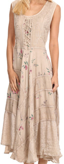 Sakkas Garden Goddess Corset Style Dress