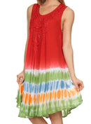 Sakkas Multi-Color Tie Dye Tank Dress / Cover Up