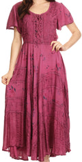 Sakkas Calliope Corset Style Dress#color_Orchid