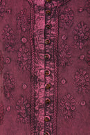 Sakkas Stonewashed Embroidered Cap Sleeve Maxi Long Dress