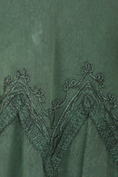 Sakkas Stonewashed Rayon Embroidered Adjustable Spaghetti Straps Long Dress