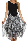 Sakkas Flora & Fauna Two Way Dress#color_Black