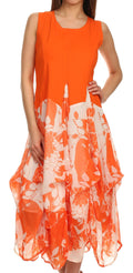 Sakkas Flora & Fauna Two Way Dress#color_Orange