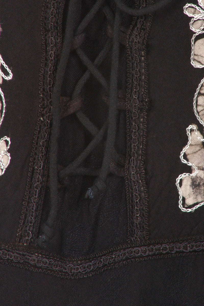 Sakkas Briar Rose Batik Corset Style Dress