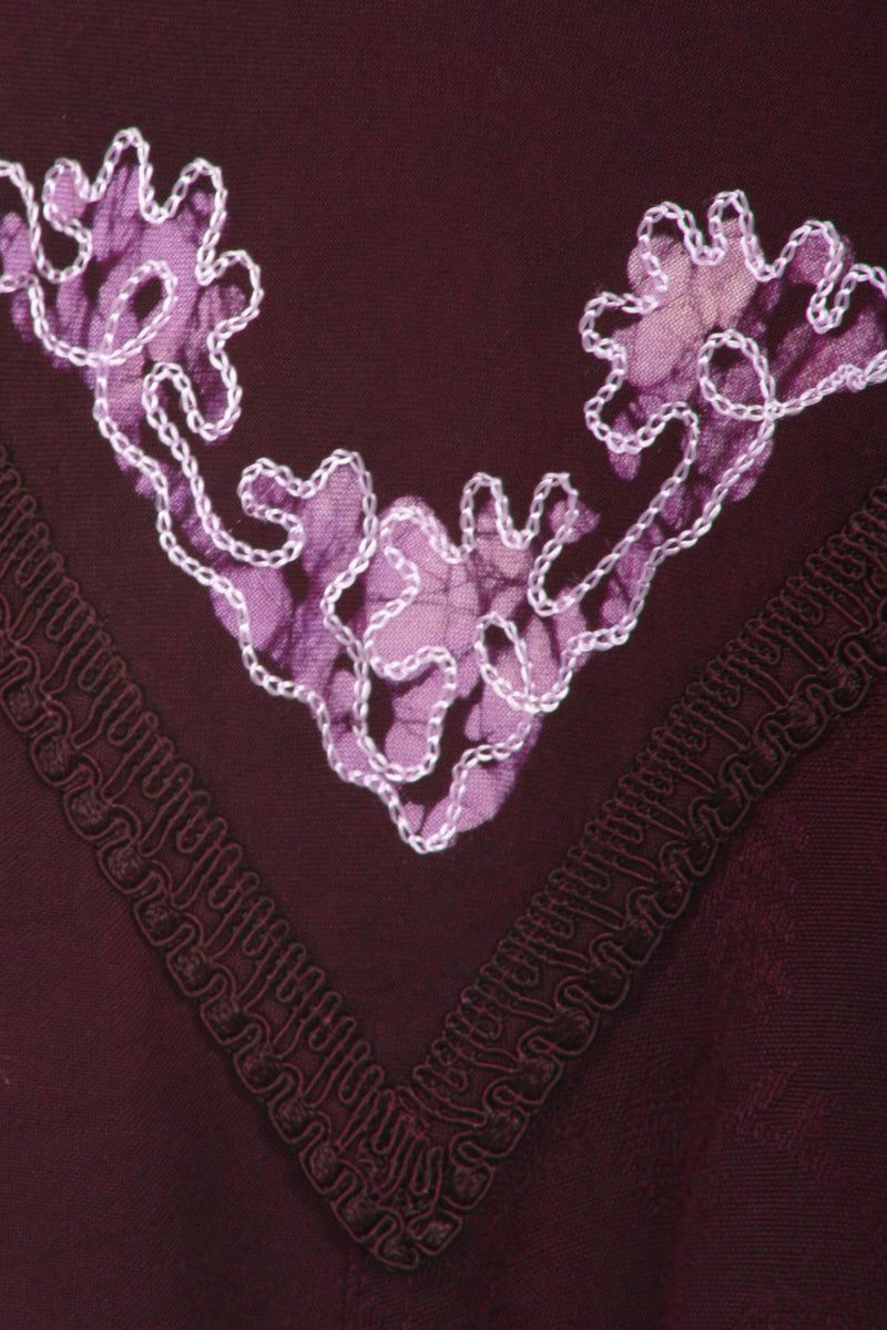 Sakkas Jolie Batik Embroidered Adjustable Spaghetti Strap Dress