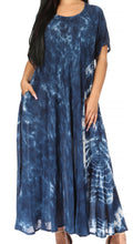 Sakkas Marcela Women's Casual Summer Maxi Short Sleeve Boho Dress Kaftan Sundress#color_522101-Teal