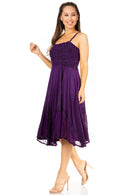 Sakkas Aphrodite Embroidered Batik Dress