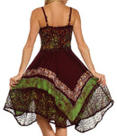 Sakkas Aphrodite Embroidered Batik Dress