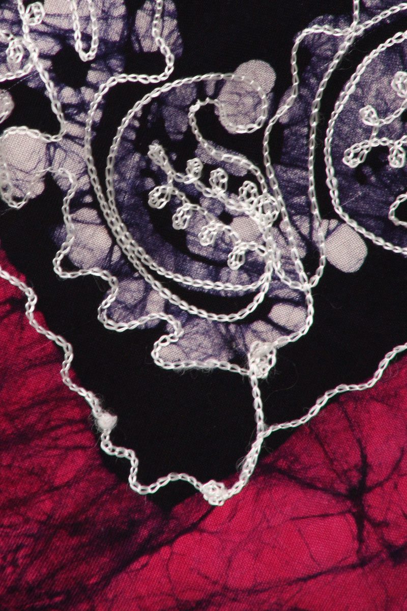 Sakkas Aphrodite Embroidered Batik Dress