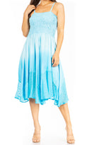 Sakkas Aphrodite Embroidered Batik Dress