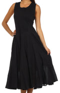 Sakkas Elsa's Rainbow Two Way Dress#color_Black