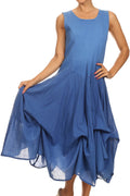 Sakkas Elsa's Rainbow Two Way Dress#color_Blue