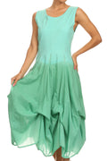 Sakkas Elsa's Rainbow Two Way Dress#color_Mint