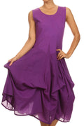 Sakkas Elsa's Rainbow Two Way Dress#color_Purple