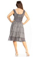 Sakkas Spring Maiden Ombre Peasant Dress