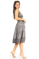 Sakkas Spring Maiden Ombre Peasant Dress