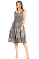 Sakkas Spring Maiden Ombre Peasant Dress