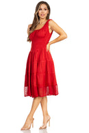 Sakkas Spring Maiden Ombre Peasant Dress