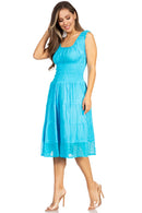 Sakkas Spring Maiden Ombre Peasant Dress