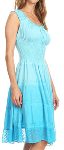Sakkas Spring Maiden Ombre Peasant Dress