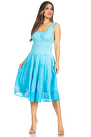 Sakkas Spring Maiden Ombre Peasant Dress