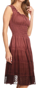 Sakkas Spring Maiden Ombre Peasant Dress